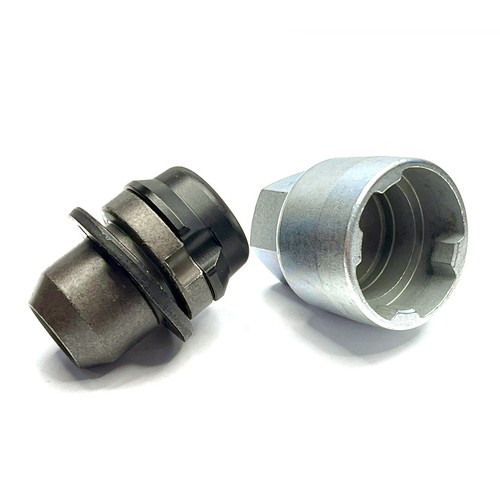 5x Genuine Land Rover Locking Wheel Nuts 14x1.50 Black Land Rover Discovery 5 - Picture 2 of 5