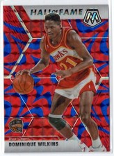 19-20 Mosaic Reactive Blue #294 Dominique Wilkins Base Hall of Fame Hawks