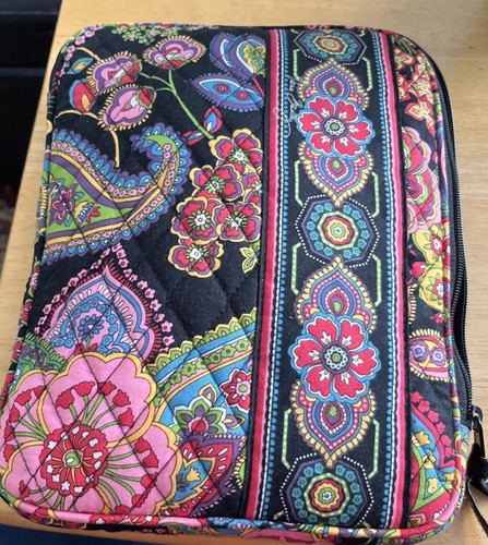 Vera Bradley iPad Case Paisley Quilted Black & Multi