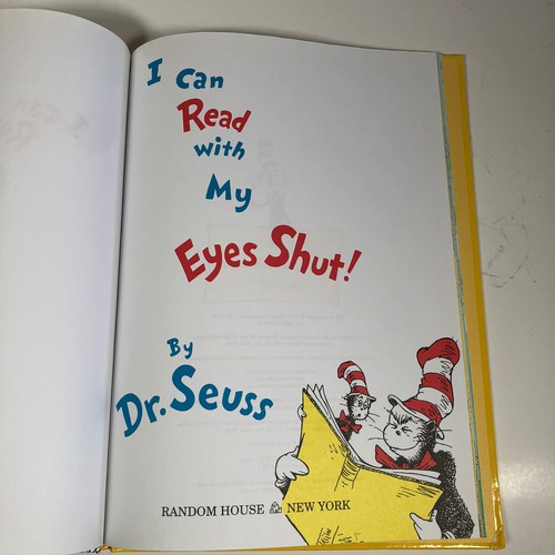 Beginner Books Ser.: I Can Read with My Eyes Shut by Seuss 1978 Hardcover Kohl’s - Picture 3 of 6