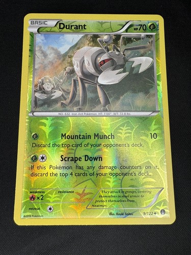Pokémon Karte Durant Reverse Holo - 9/122 XY Breakpoint - Uncommon - Englisch