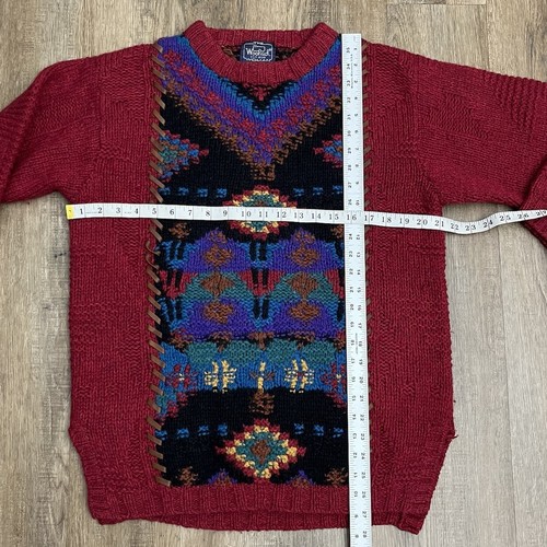 Vintage Woolrich Sweater  Size M Knit Geometric Southwestern Wool - Picture 3 of 7