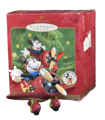 ✴︎mickey✴︎ Hallmark 2000 Mickey's Sky Rider Mickey & Co Airplane Disney