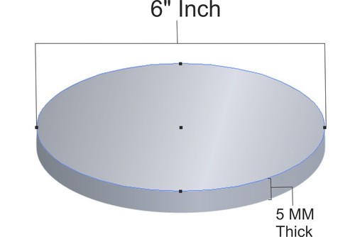 CAKE BOARD DISPLAY ROUND SHAPE FOR ANNIVERSARY OR BIRTHDAY 5 MM THICK ACRYLIC - Picture 10 of 19