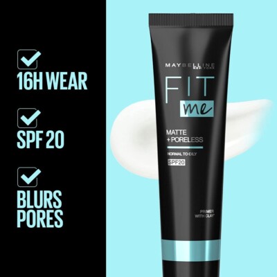 Maybelline New York Fit Me Matte + Poreless Primer LSF 20 Langanhaltend 30 ml