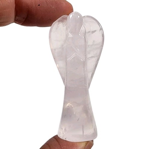 Rose Quartz Polished Crystal Angel 18.7 grams. - Picture 1 of 2