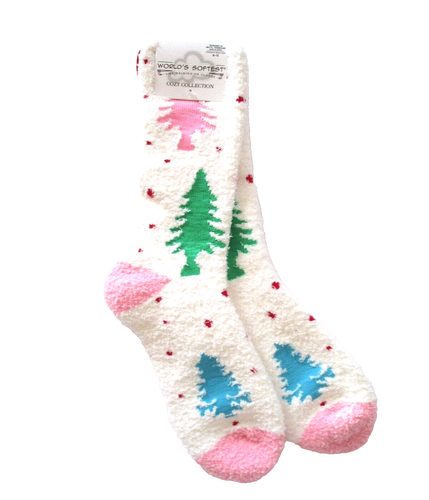 Calcetines más suaves del mundo - Acogedora colección - Bosque caprichoso - Longitud de la tripulación - NUEVO - Imagen 1 de 2