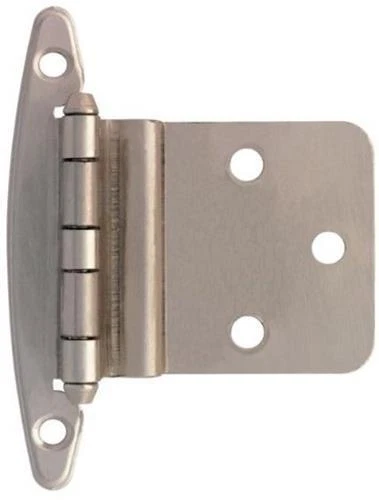 (12 Pack) Pair Free Swing 3/8" Inset Hinges - Satin Nickel - Image 1 of 1
