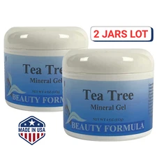 Cooling Tea Tree Mineral Gel Natural Fast Acting Muscle & Joint Pain Relief 8 oz