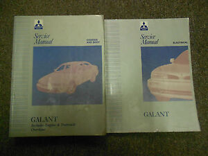 2003 mitsubishi galant shop service repair manual set factory books oem 03 5 volume set