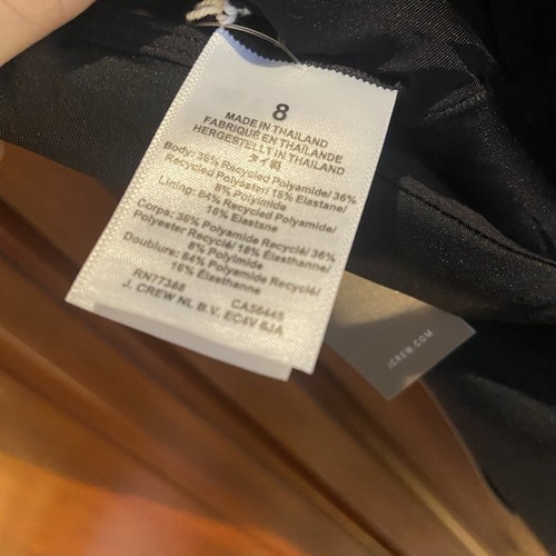 J. Crew schwarz Claudia Einteiler Badeanzug Classic Sculpt hoch geschnitten Größe 8 klassisch - Bild 6 von 13