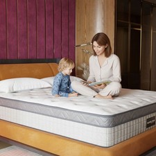 10   12  Hybrid Mattress  Firm or Medium Firm  Memory Foam  Coil Support