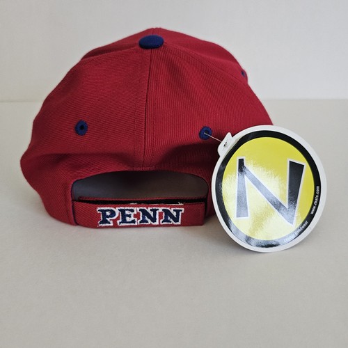 University of Pennsylvania Upenn Quakers Red Zephyr Adjustable Hat Cap Tags - Picture 9 of 12
