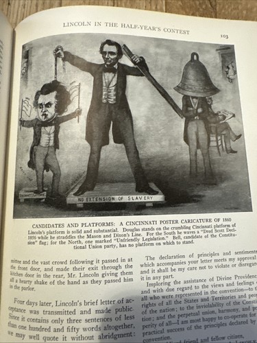 Abraham Lincoln The Year of His Election-A Cartoon History by Albert Shaw 2 Vols - Imagen 6 de 12