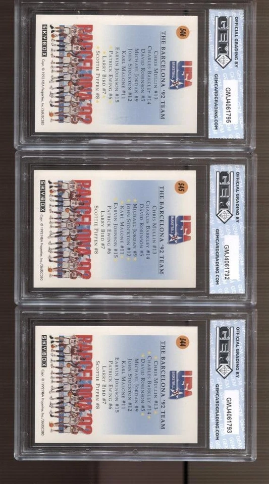 1991-92 Michael Jordan Skybox EUA Dream Team Barcelona '92 Gem Perfeito Estado 10 Bulls - Imagem 2 de 2