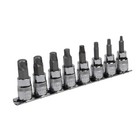 Sealey Hex Socket Bit Set Lock-On&trade; 8pc 3/8"Sq Drive Metric AK65601