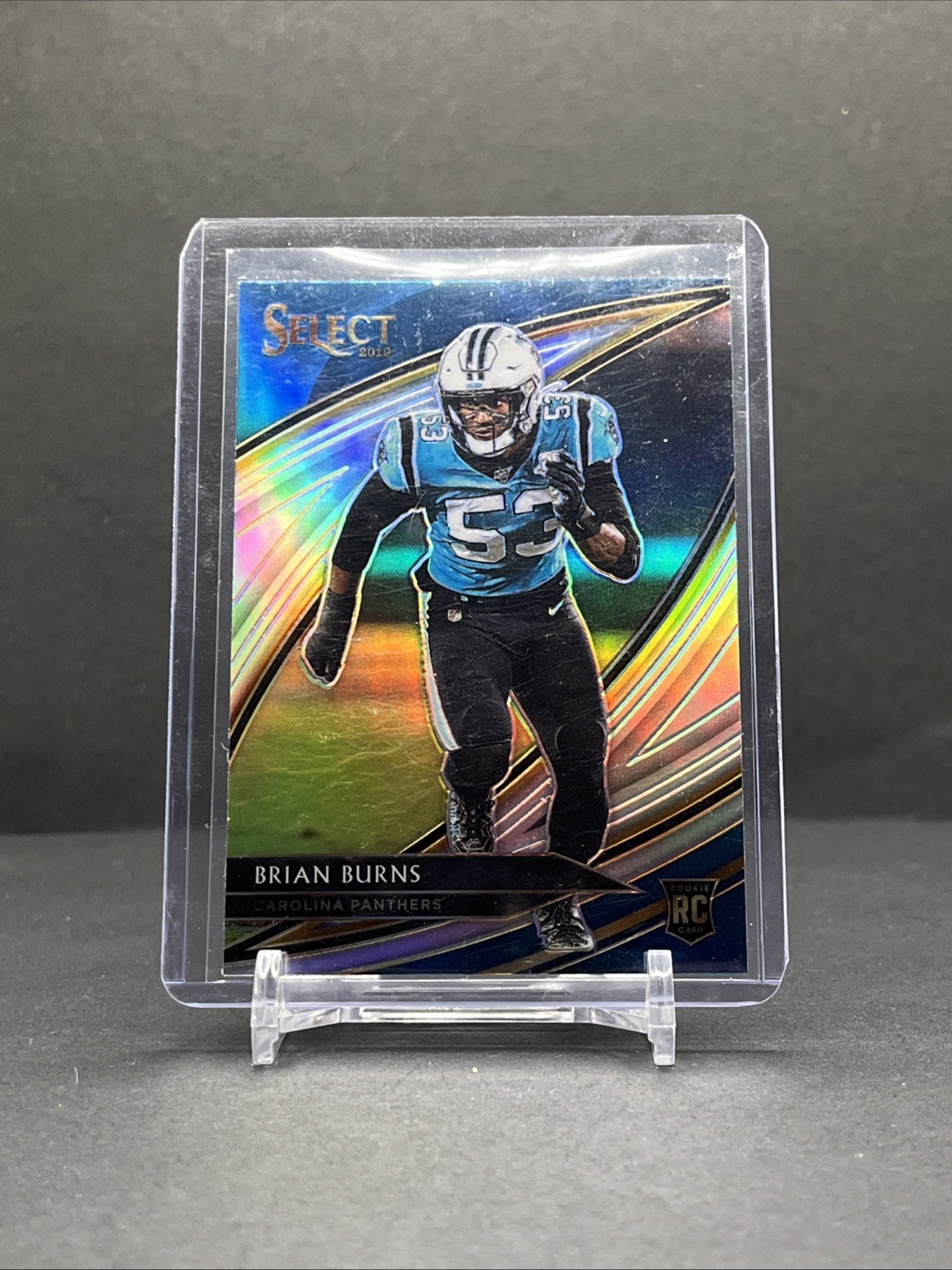 2019 Panini Select - Field Level Brian Burns #260 Silver Prizm
