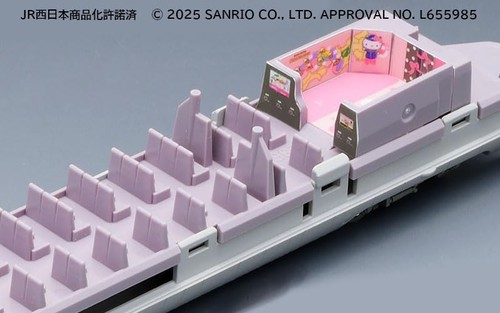 Tomix 98662 JR 500-7000 Sanyo Shinkansen (Hello Kitty) 8-Car Set N Scale - Picture 6 of 6