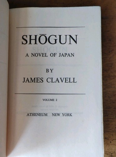SHOGUN Volumes 1 & 2 A Novel Of Japan James Clavell Set 1975 Book Club Edition - Picture 9 of 13