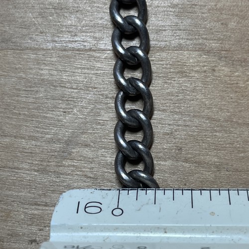 Vintage Sterling Silber Panzer Glieder Bettelarmband schwere Kette Schmuck -- K1 - Bild 11 von 18