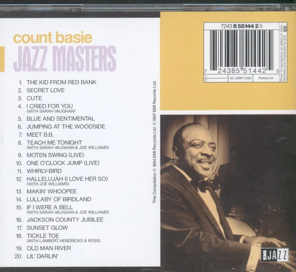 Count Basie Jazz Masters CD UK EMI 1997 724385514425 - Bild 2 von 3
