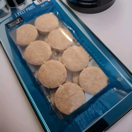 Everbilt 1-inch Beige Heavy Duty Self-Adhesive Felt Pads (1-Pk) 16pcs - Picture 2 of 7