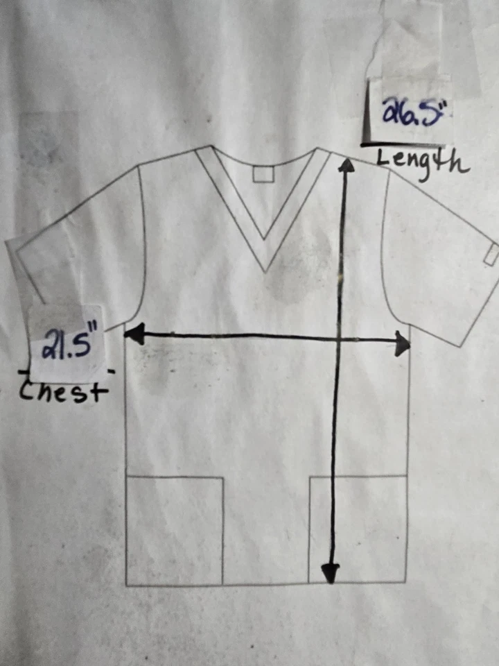 Cherokee scrub jacket Size XS-Grey/Pewter Snap Front-Chest 21.5"/L 26.5" - Image 4 of 4