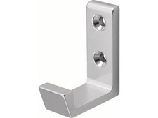 HERMETA 0139-01E Mantelhaken 0139 einfach Ausladung 41 mm Aluminium silberfarbig