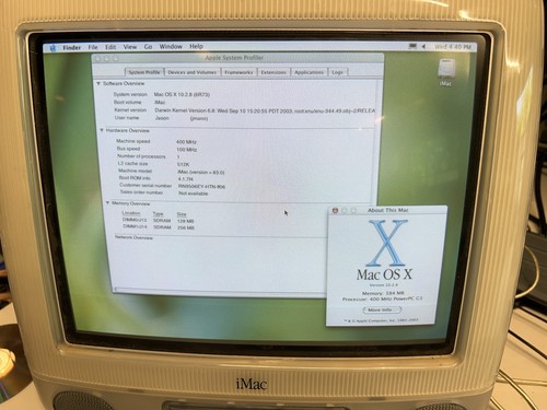 Apple iMac M5521 M7668LL/A PowerPC 750 400 MHz / 128 MB Ram / 13 GB HDD - Justo - Imagen 2 de 7