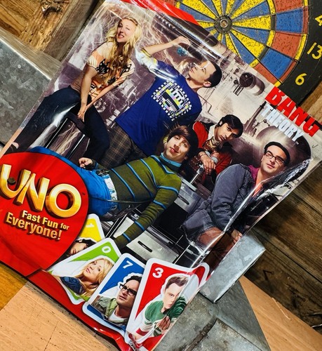 Big Bang Theory Uno Card Game Family Time Fun Mattel 2012 With Original Bag - Picture 2 of 6