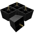  4 Pcs Sofa Feet Legs for Furniture Cabinet Square Replacement Couch