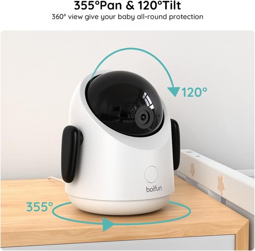 Boifun 1080P WiFi Babyphone + 4,3'' Bildschirm, Smart Baby Kamera App 2-Wege Audio - Bild 3 von 11