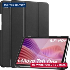 for Lenovo Tab One 8.7 Case 2025, with Auto Sleep/Wake, Slim Light Hard Shell Ta