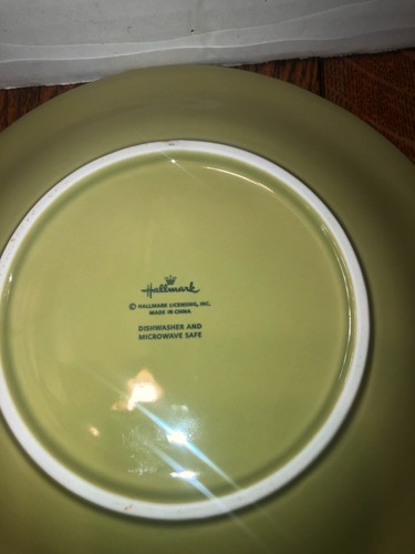 4 platos de postre agradecidos/agradecidos/benditos/abundancia de 9" con sello de colores de otoño IOB - Imagen 10 de 10