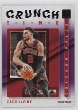 2021-22 Panini Donruss Crunch Time Press Proof Purple Zach LaVine #12 0t6c