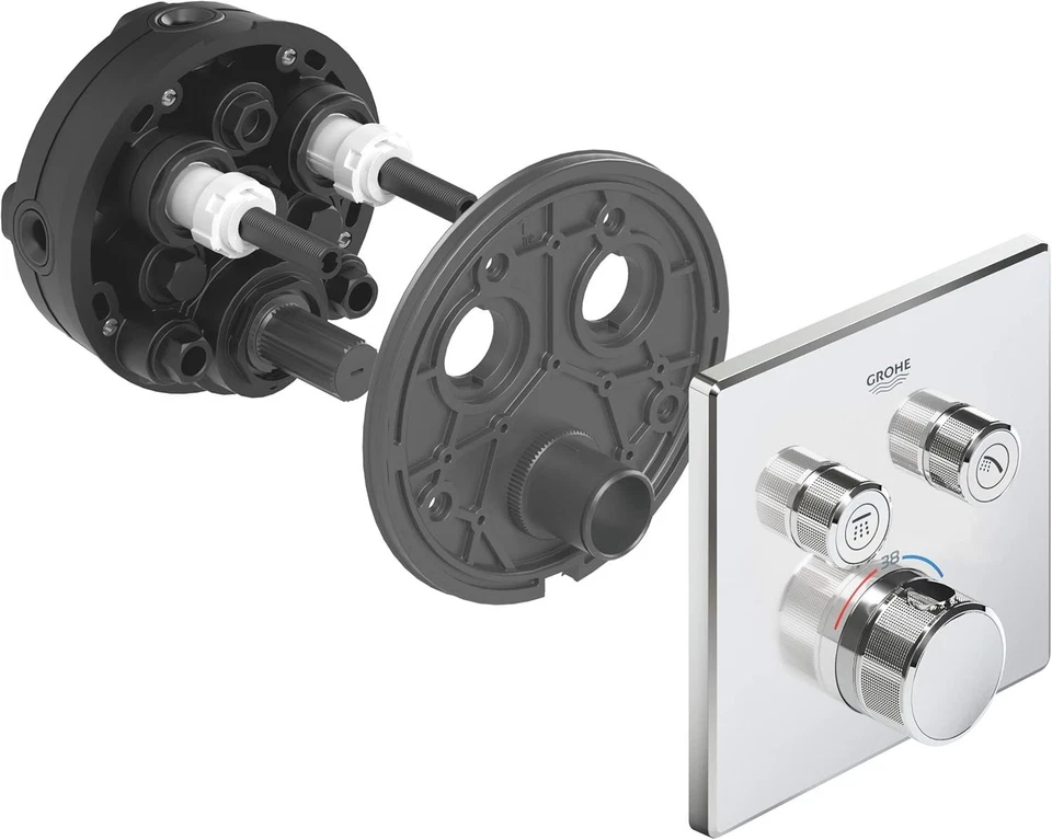 Grohe 29124000 Miscelatore Termostatico, Cromo, 2 Vie - Immagine 3 di 4