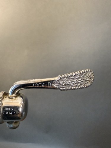 Vintage Campagnolo Hinterradspieß Curved Brev Camp Script 126 Schnellspanner - Bild 2 von 6
