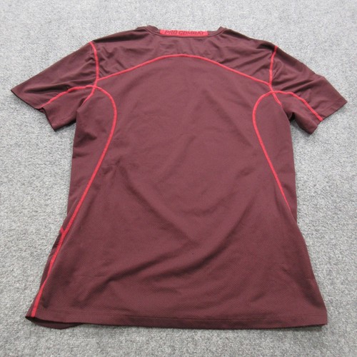 Nike Pro Combat Dri-Fit Fitted Shirt Mens Large Maroon Red Athletic Top Tee L - Picture 11 of 18