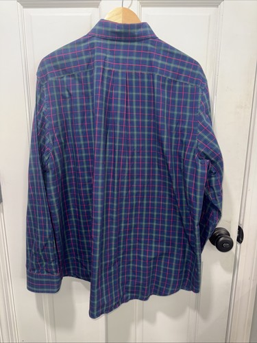 Vineyard Vines Wal Hemd Herren Größe L blau kariert Knopfleiste Preppy Academia  - Bild 3 von 5
