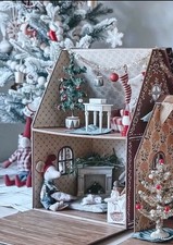 Maileg Gingerbread House w/Advent Heart-shaped Gift Tags - Discontinued