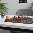 Handcrafted Planet Display |Sun and 9 Planet Set with Semi-Precious Stones