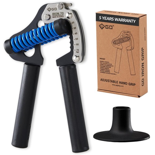 IRON GRIP 70(P) Adjustable Hand Grip Strengthener, 44~154lbs Grip Strength Tr...