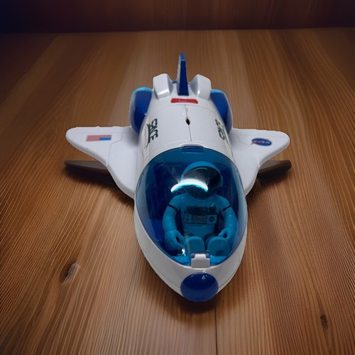 9" Space Shuttle Schiff, Pilot, beleuchtete Motoren Sound, von Play Mind, funktioniert - Bild 2 von 8