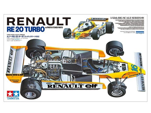 TAMIYA 12033 MAQUETTE VOITURE RENAULT RE 20 TURBO 1/12 - Photo 2/11