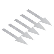 10 Set / 50Pcs 6x2" Arrow Sticker Directional Arrow Sign Floor Decal Grey