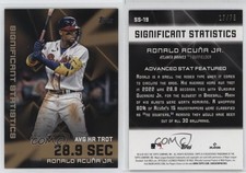 2023 Topps Series 2 Significant Statistics Gold /75 Ronald Acuna Jr Acuña #SS-19