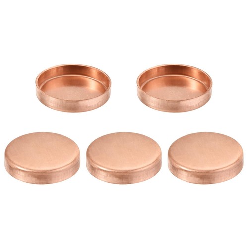 5pcs 38mm(1.5") ID Copper End Cap Pipe Fitting Blocking Cap