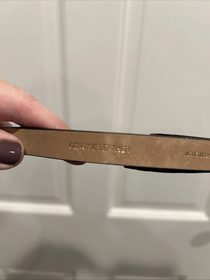 Kate Spade черный блестящий бант узкий кожаный ремень размер маленький - Изображение 2 из 4