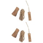 2pcs Kraft Paper Tags Handmade with Love Garment Tags Wedding Party Decoration