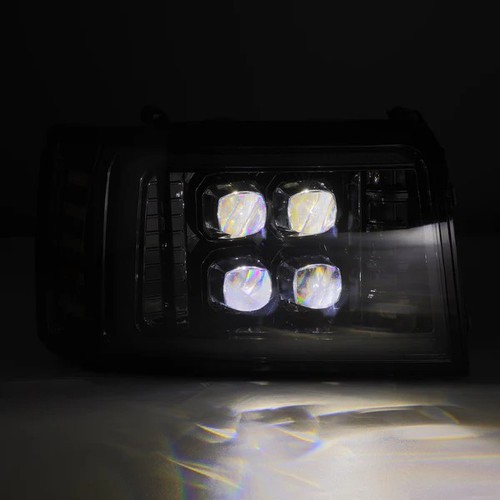 Alpha Black NOVA LED Projector Headlight For 92-96 Ford F 150 F250 F350 Bronco - Picture 11 of 18